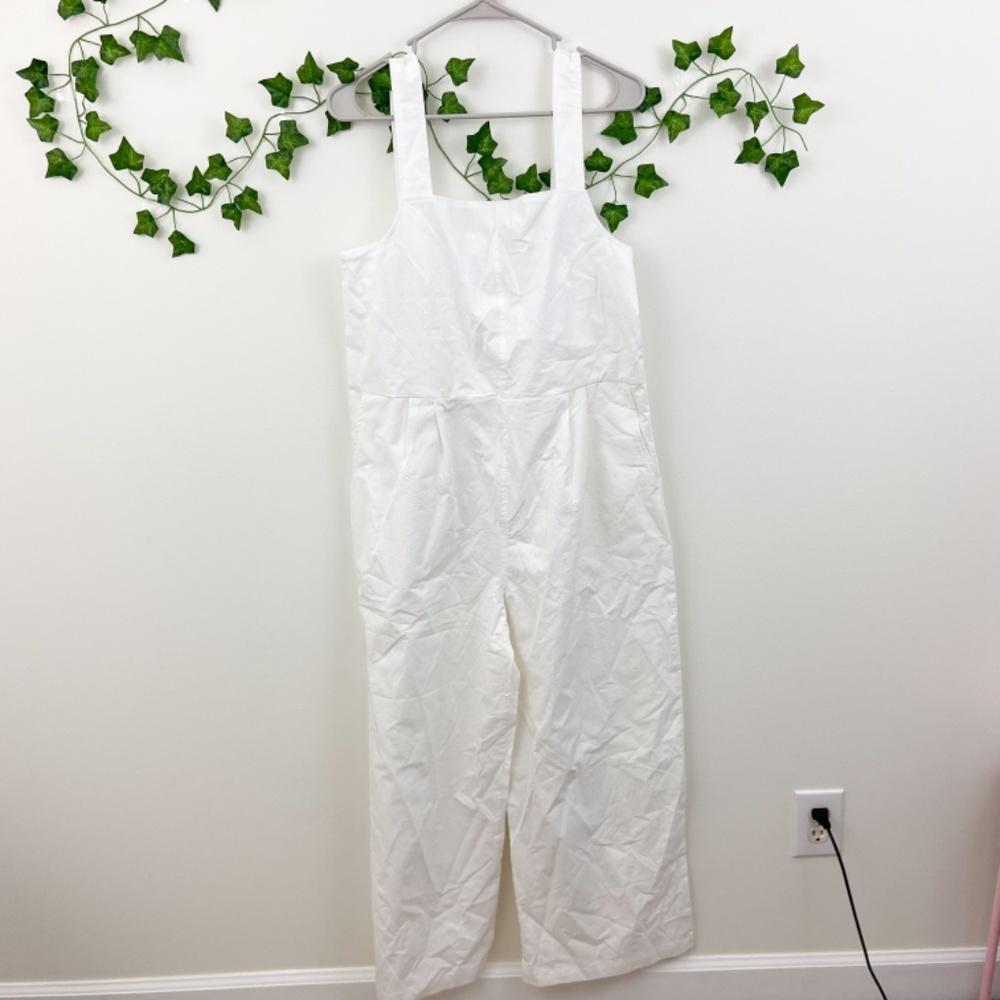 Style Nanda white wide leg sleeveless jumpsuit OS - Picture 3 of 10